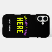 STIJLVOL MODERN ZWART GEVERIFIEERD BRANDED Case-Mate iPhone CASE (Achterkant (horizontaal))