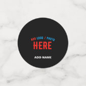 STIJLVOL MODERN  ZWART GEVERIFIEERD BRANDED CONFETTI (Kleine voorkant)