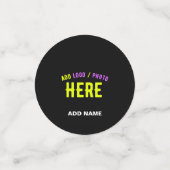 STIJLVOL MODERN ZWART GEVERIFIEERD BRANDED CONFETTI (Kleine voorkant)