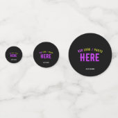 STIJLVOL MODERN ZWART GEVERIFIEERD BRANDED CONFETTI (Achterkanten)