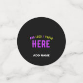 STIJLVOL MODERN ZWART GEVERIFIEERD BRANDED CONFETTI (Kleine voorkant)