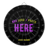 STIJLVOL MODERN  ZWART GEVERIFIEERD BRANDED DARTBORD (Voorkant)