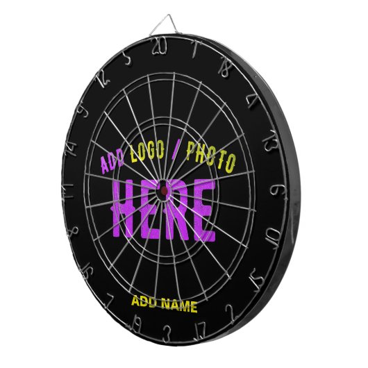 STIJLVOL MODERN  ZWART GEVERIFIEERD BRANDED DARTBORD (Voorkant Rechts)