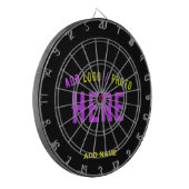 STIJLVOL MODERN  ZWART GEVERIFIEERD BRANDED DARTBORD (Voorkant Links)