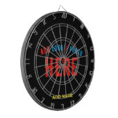 STIJLVOL MODERN ZWART GEVERIFIEERD BRANDED DARTBORD (Voorkant Links)