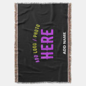 STIJLVOL MODERN  ZWART GEVERIFIEERD BRANDED DEKEN (Voorkant Verticaal)