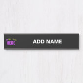 STIJLVOL MODERN  ZWART GEVERIFIEERD BRANDED DEURBORDJE (Voorkant)