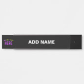 STIJLVOL MODERN  ZWART GEVERIFIEERD BRANDED DEURBORDJE (Voorkant)