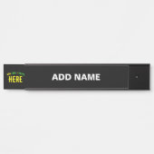 STIJLVOL MODERN  ZWART GEVERIFIEERD BRANDED DEURBORDJE (Voorkant)