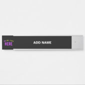 STIJLVOL MODERN  ZWART GEVERIFIEERD BRANDED DEURBORDJE (Voorkant)