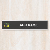 STIJLVOL MODERN  ZWART GEVERIFIEERD BRANDED DEURBORDJE (Voorkant)