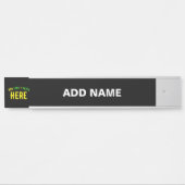 STIJLVOL MODERN  ZWART GEVERIFIEERD BRANDED DEURBORDJE (Voorkant)