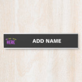 STIJLVOL MODERN  ZWART GEVERIFIEERD BRANDED DEURBORDJE (Voorkant)