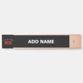 STIJLVOL MODERN  ZWART GEVERIFIEERD BRANDED DEURBORDJE (Voorkant)