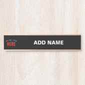 STIJLVOL MODERN  ZWART GEVERIFIEERD BRANDED DEURBORDJE (Voorkant)