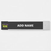 STIJLVOL MODERN  ZWART GEVERIFIEERD BRANDED DEURBORDJE (Voorkant)