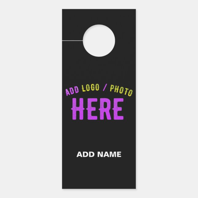 STIJLVOL MODERN  ZWART GEVERIFIEERD BRANDED DEURHANGER (Voorkant)