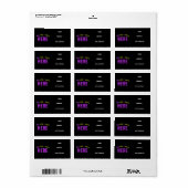 STIJLVOL MODERN  ZWART GEVERIFIEERD BRANDED ETIKET (Full Sheet)