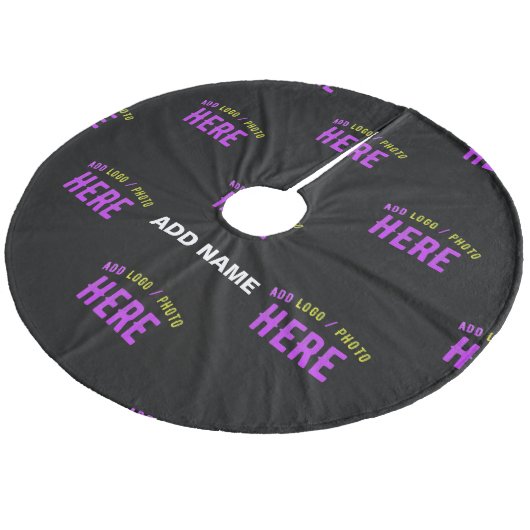 STIJLVOL MODERN  ZWART GEVERIFIEERD BRANDED FLEECE KERSTBOOM ROK (Gekanteld)