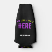 STIJLVOL MODERN  ZWART GEVERIFIEERD BRANDED FLESJESKOELER (Voorkant)