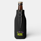 STIJLVOL MODERN ZWART GEVERIFIEERD BRANDED FLESJESKOELER (Fles Achterkant)