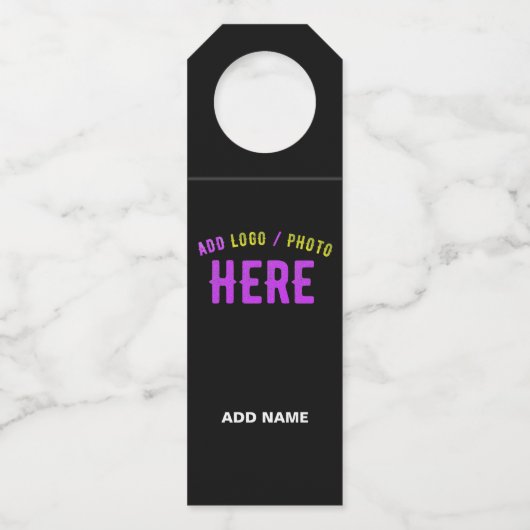 STIJLVOL MODERN ZWART GEVERIFIEERD BRANDED FLESSENHANGER (Voorkant)