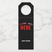 STIJLVOL MODERN ZWART GEVERIFIEERD BRANDED FLESSENHANGER (Achterkant)