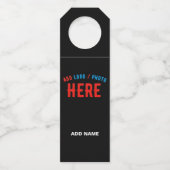 STIJLVOL MODERN ZWART GEVERIFIEERD BRANDED FLESSENHANGER (Achterkant)