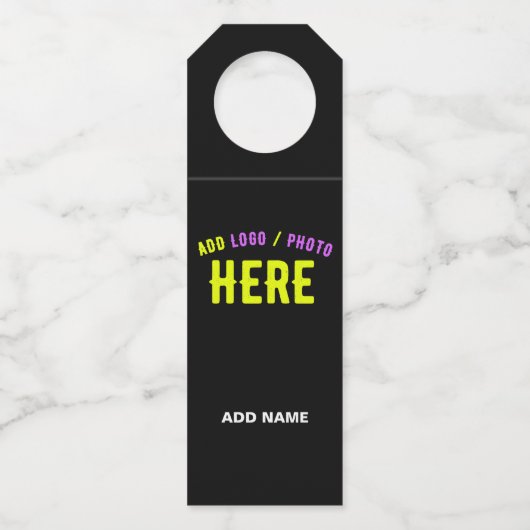 STIJLVOL MODERN  ZWART GEVERIFIEERD BRANDED FLESSENHANGER (Achterkant)