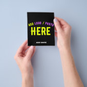 STIJLVOL MODERN ZWART GEVERIFIEERD BRANDED FLYER (Hand)