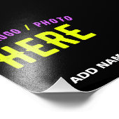 STIJLVOL MODERN  ZWART GEVERIFIEERD BRANDED FOTO AFDRUK (Hoek)