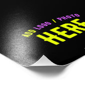 STIJLVOL MODERN  ZWART GEVERIFIEERD BRANDED FOTO AFDRUK (Hoek)