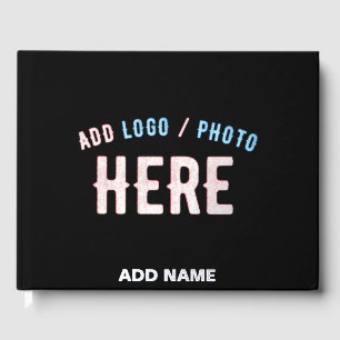 STIJLVOL MODERN ZWART GEVERIFIEERD BRANDED GASTENBOEK