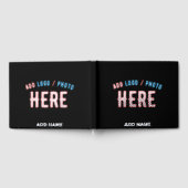 STIJLVOL MODERN ZWART GEVERIFIEERD BRANDED GASTENBOEK (Volledig)