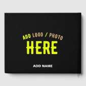 STIJLVOL MODERN  ZWART GEVERIFIEERD BRANDED GASTENBOEK (Achterkant)