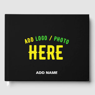 STIJLVOL MODERN  ZWART GEVERIFIEERD BRANDED GASTENBOEK