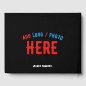 STIJLVOL MODERN  ZWART GEVERIFIEERD BRANDED GASTENBOEK (Achterkant)