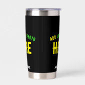 STIJLVOL MODERN  ZWART GEVERIFIEERD BRANDED GEÏSOLEERDE DRINKBEKER (Links)