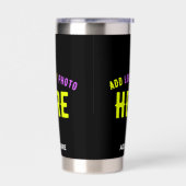 STIJLVOL MODERN ZWART GEVERIFIEERD BRANDED GEÏSOLEERDE DRINKBEKER (Links)