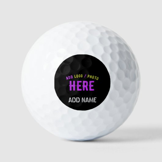 STIJLVOL MODERN  ZWART GEVERIFIEERD BRANDED GOLFBALLEN (Voorkant)