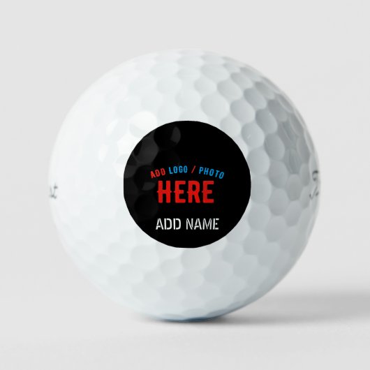 STIJLVOL MODERN  ZWART GEVERIFIEERD BRANDED GOLFBALLEN (Voorkant)