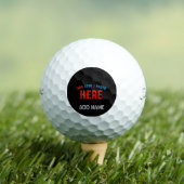 STIJLVOL MODERN  ZWART GEVERIFIEERD BRANDED GOLFBALLEN (Insitu Shirt)