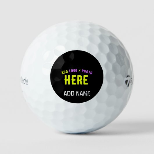 STIJLVOL MODERN  ZWART GEVERIFIEERD BRANDED GOLFBALLEN (Voorkant)