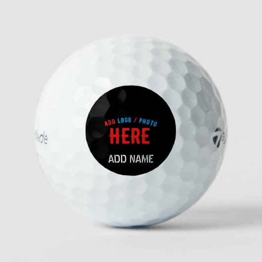 STIJLVOL MODERN  ZWART GEVERIFIEERD BRANDED GOLFBALLEN (Voorkant)