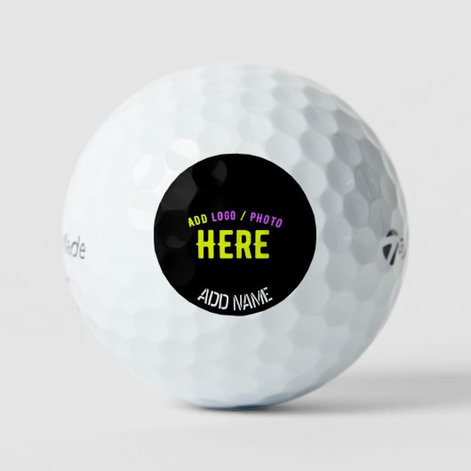 STIJLVOL MODERN ZWART GEVERIFIEERD BRANDED GOLFBALLEN (Voorkant)