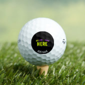 STIJLVOL MODERN ZWART GEVERIFIEERD BRANDED GOLFBALLEN (Insitu Shirt)