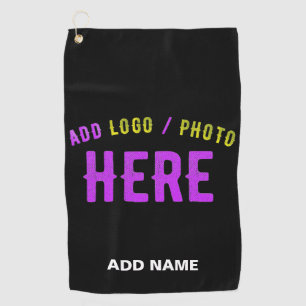 STIJLVOL MODERN ZWART GEVERIFIEERD BRANDED GOLFHANDDOEK