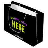 STIJLVOL MODERN  ZWART GEVERIFIEERD BRANDED GROOT CADEAUZAKJE (Voorkant Gekanteld)