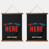 STIJLVOL MODERN  ZWART GEVERIFIEERD BRANDED HANGEND WANDKLEED (Dubbel)