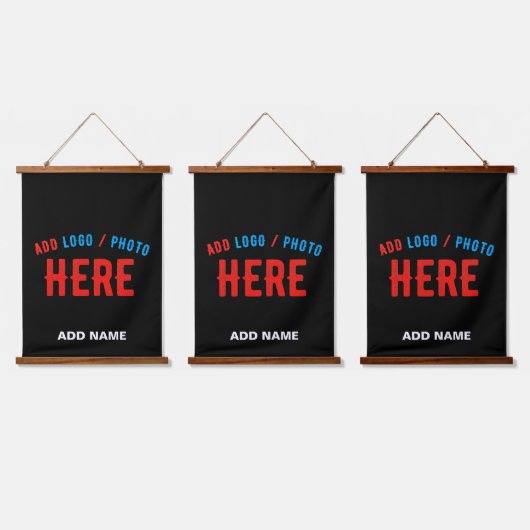 STIJLVOL MODERN  ZWART GEVERIFIEERD BRANDED HANGEND WANDKLEED (Driedubbel)